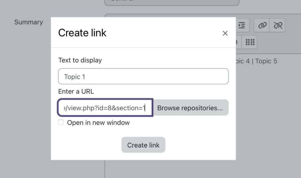 Create Link